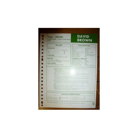 330.001 Fiche Technique David brown