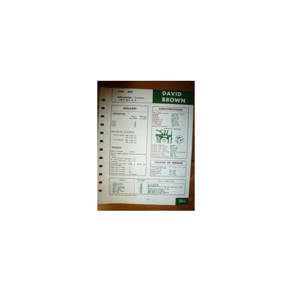 AD4/36 A-B Fiche Technique David brown