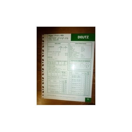 F6L413 Fiche Technique Deutz