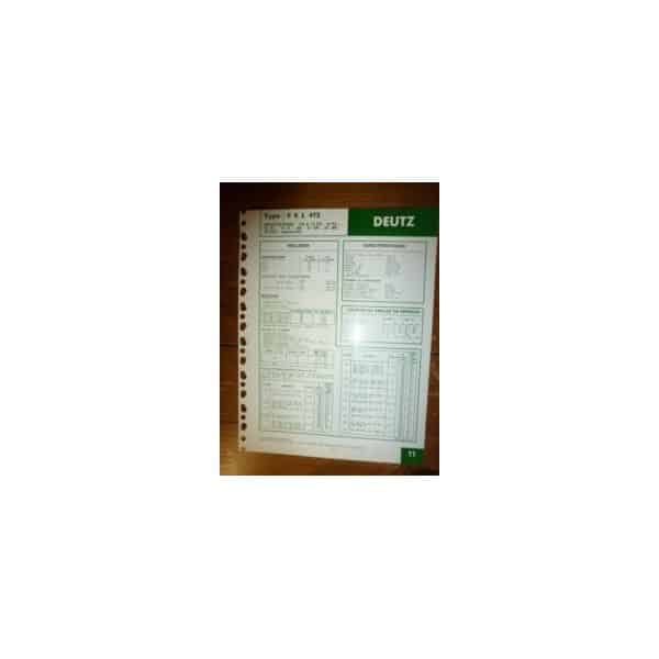 F6L413 Fiche Technique Deutz