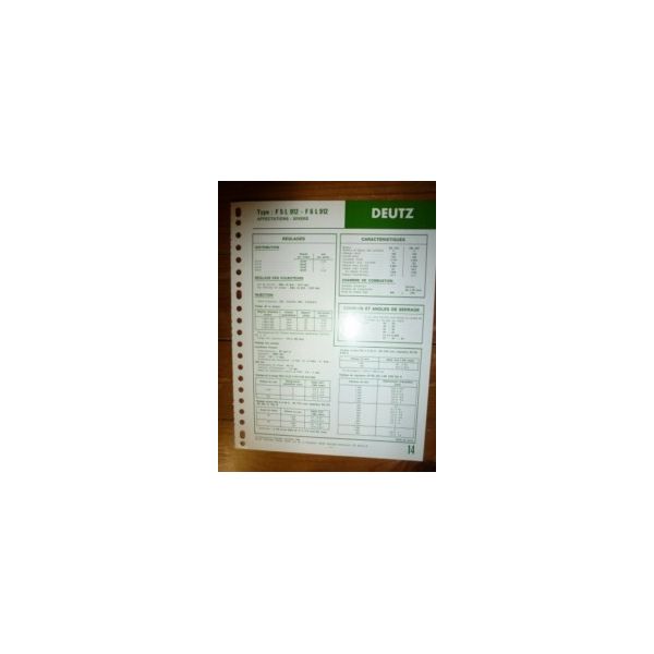 F5L912-F6L912 Fiche Technique Deutz
