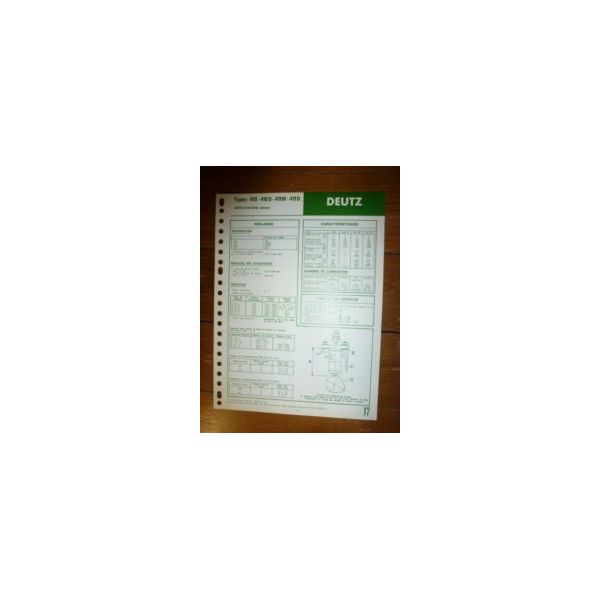 410-410D-411W-411D Fiche Technique Deutz