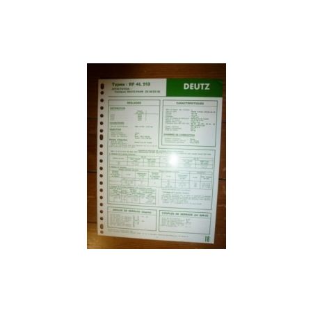 BF4L913 Fiche Technique Deutz
