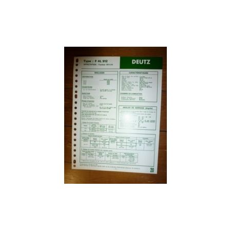 F 4L 912 Fiche Technique Deutz