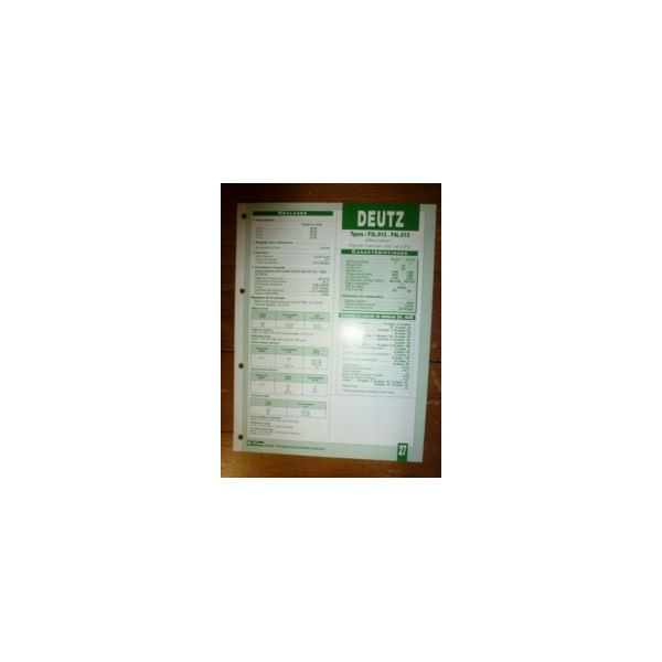 F3L913-F4L913 Fiche Technique Deutz