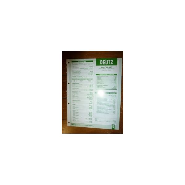 F6L913T Fiche Technique Deutz