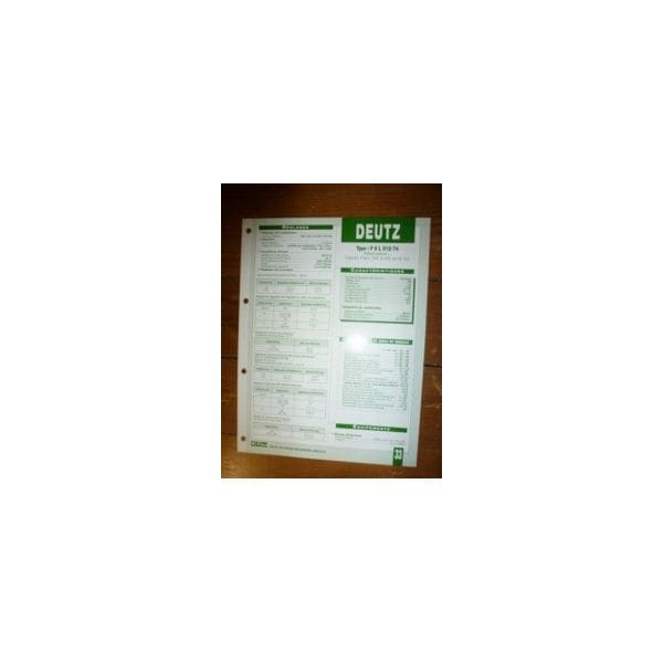 F6L912-74 Fiche Technique Deutz