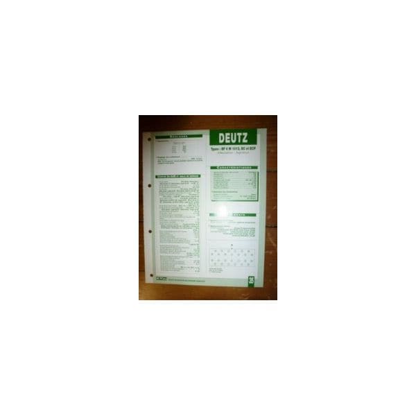 BF6M 1013 EC-ECP Fiche Technique Deutz
