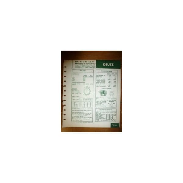 F6-8L-A714 Fiche Technique Deutz