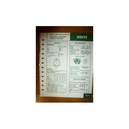 F10-12L-A714 Fiche Technique Deutz