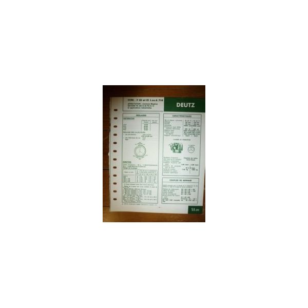 F10-12L-A714 Fiche Technique Deutz