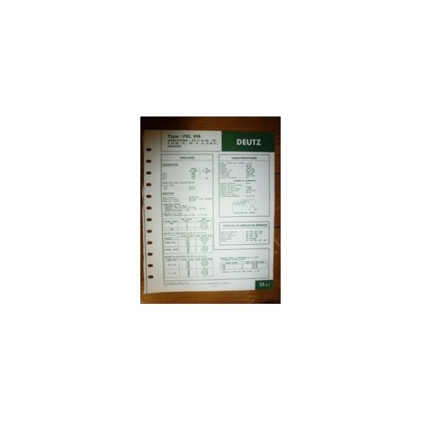 F8L814 Fiche Technique Deutz