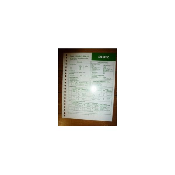 BF4L913T-BF4L913 Fiche Technique Deutz