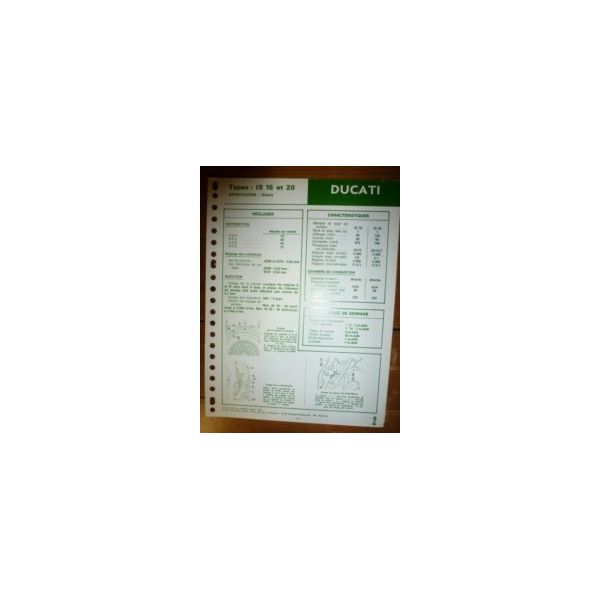 IS18-IS20 Fiche Technique Ducati