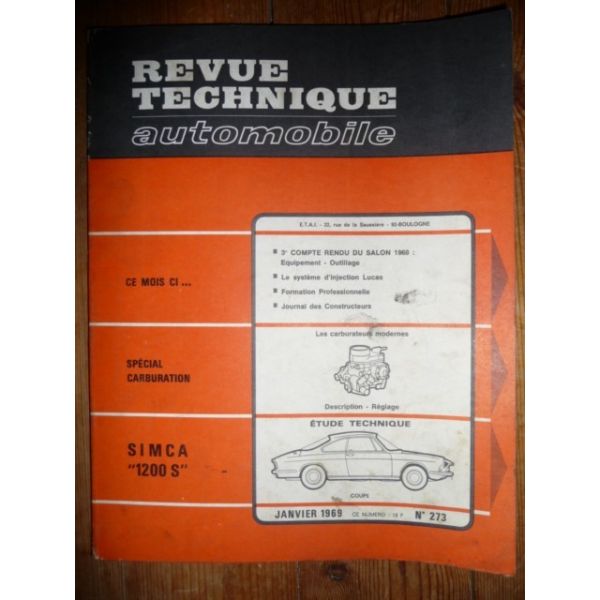 1200 S Revue Technique Simca Talbot