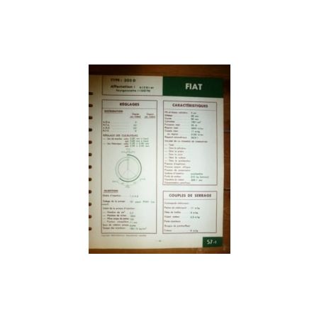 305D Fiche Technique Fiat