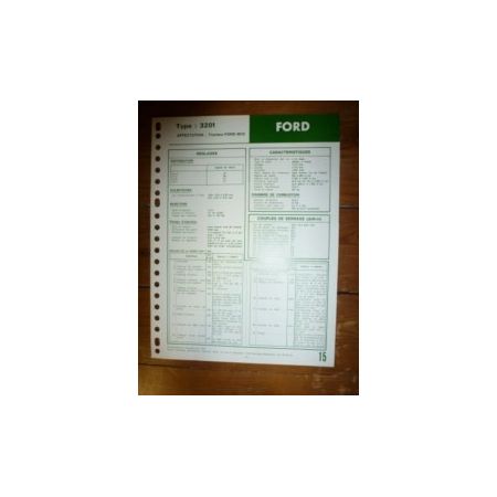 3201 Fiche Technique Ford