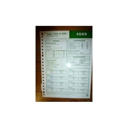 2722-2725 Fiche Technique Ford