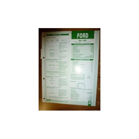 4393 Fiche Technique Ford