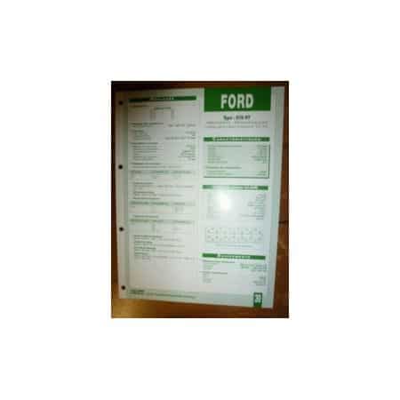 678 HT Fiche Technique Ford