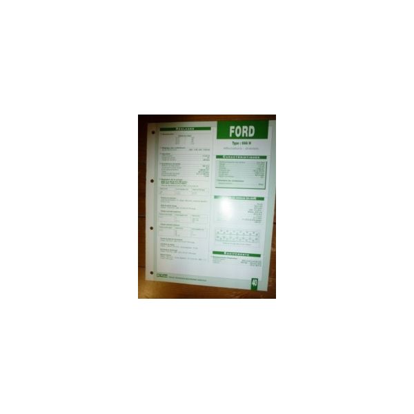 666H Fiche Technique Ford