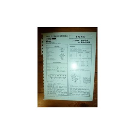 D0610-D0610H Fiche Technique Ford