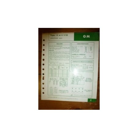 6-8 V53 Fiche Technique General Motors