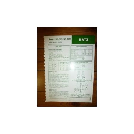 E571-E671-E572-E672 Fiche Technique Hatz