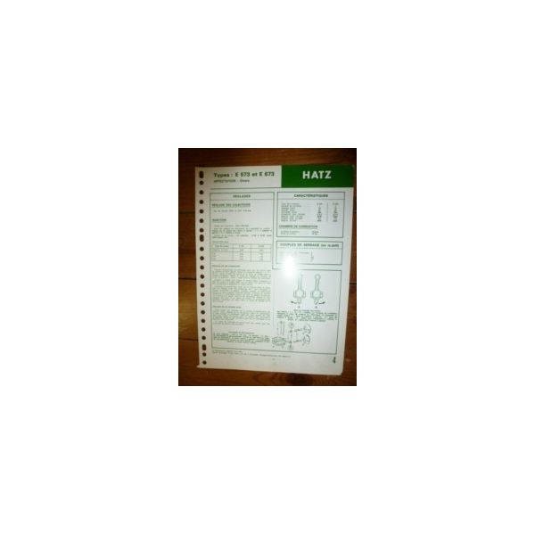 E573-E673 Fiche Technique Hatz
