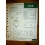 E80 - 85 G,FG,FL Fiche Technique Hatz