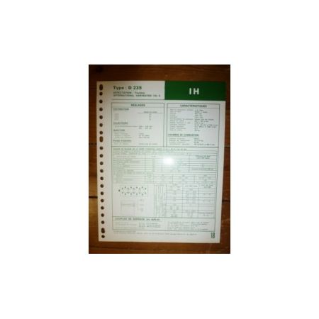 D239 Fiche Technique IH