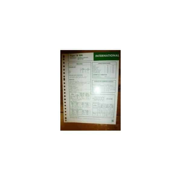 D206 Fiche Technique IH