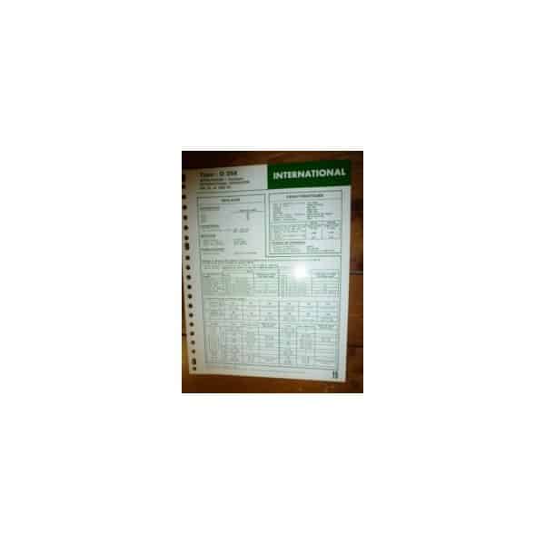 D358 Fiche Technique IH