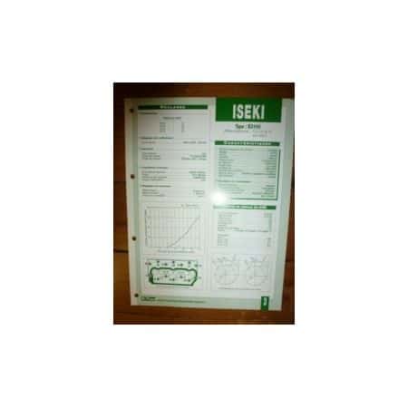 E3100 Fiche Technique Iseki