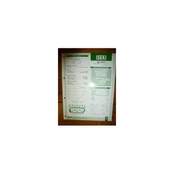 E3100 Fiche Technique Iseki