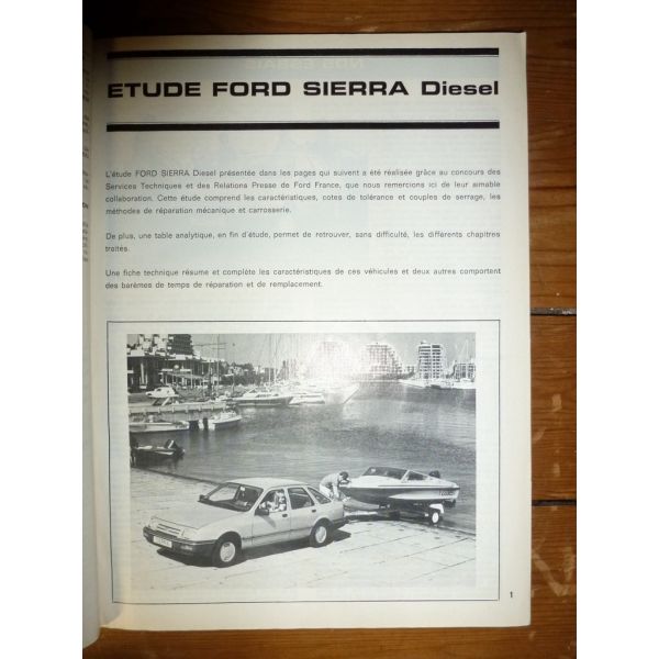 Revue Technique Automobile Pour Ford Sierra 1.6L Et 2.0L 4 Cylindres - Manuel D'atelier D'occasion