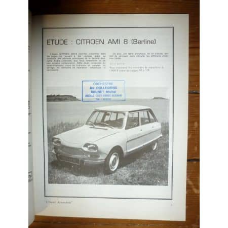 AMI 8 Super Revue Technique Citroen