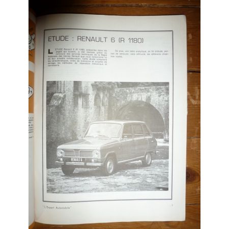 R6 L R1180 Revue Technique Renault
