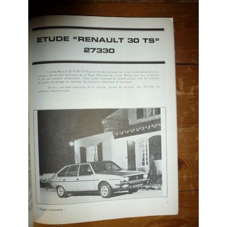 R30 TS Revue Technique Renault