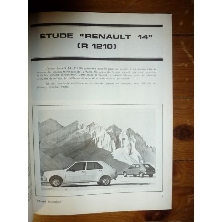 R14 -80 Revue Technique Renault