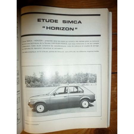 HORIZON Revue Technique Chrysler Simca Talbot