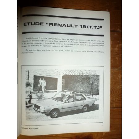 R18 -81 Revue Technique Renault