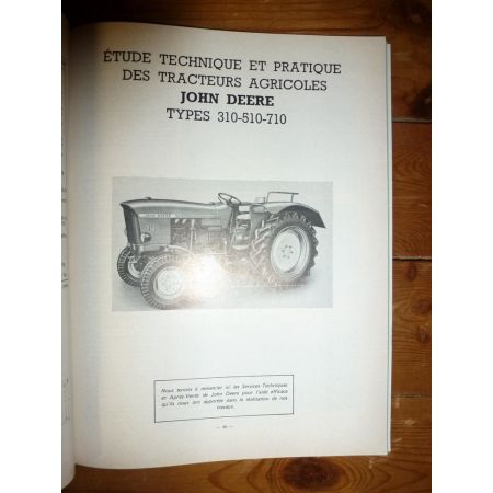 310 510 710 Revue Technique Agricole John Deere