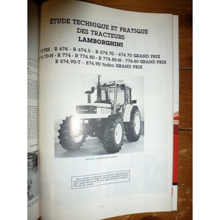 R674 à 874-90 Revue Technique Agricole Lamborghini
