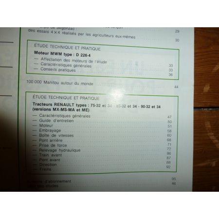 75 85 90 .32 .34 Revue Technique Agricole Mwm