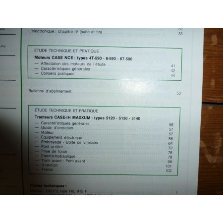 Maxxum 5120 5130 5140 Revue Technique Agricole Case Axial
