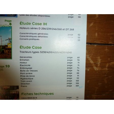 3230 4210 4220 4230 4240 Revue Technique Agricole CASE IH