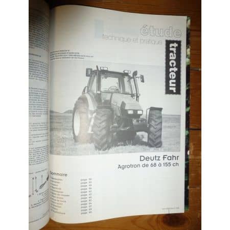 Agrotron 68 à 155cv Revue Technique Agricole Deutz Fahr