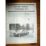HORIZON SX 79-80 Revue Technique Simca Talbot