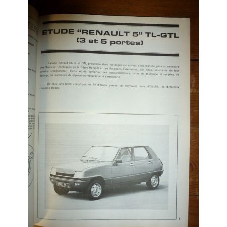 R5 TL GTL 1980 Revue Technique Renault